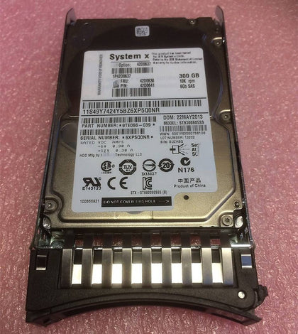 IBM 42D0638 300G 10K 2.5inch SAS 6gb 42D0637 Hard Drives