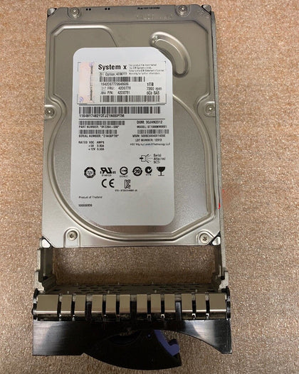 IBM 42D0777 42D0778 1T 7.2K 3.5 SAS 6G X3650 Hard Drives