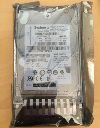 IBM 49Y2003 49Y2004 600G 10K 2.5 SAS X3650 M3 M4 Hard Drives