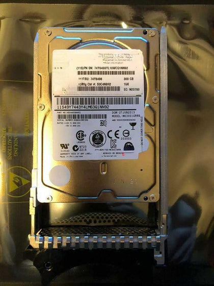 IBM 74Y6496 74Y6486 300G 15K 2.5inch SAS P710 P720 P740 Hard Drives