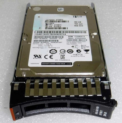 IBM 81Y9670 300G 15K 2.5 SAS 81Y9671 X3650 M3 M4 Hard Drives