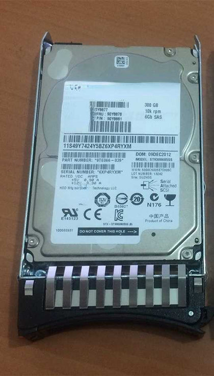 IBM 90Y8877 90Y8878 300G SAS 10K 2.5 X3650 M3 M4 X3850X5 Hard Drives