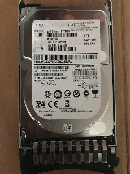IBM Flex System X220 X230 X440 1T SAS 7.2K 2.5inch Hard Drives