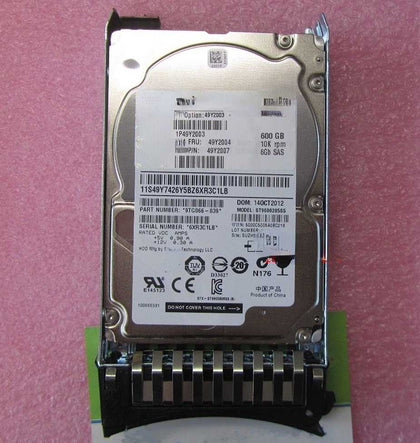 IBM X3300 M4 X3400 M3 X3400 M2 600G 10K 2.5inch SAS Hard Drives