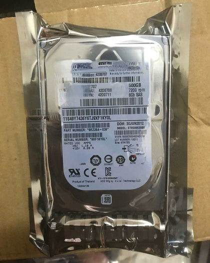 IBM X3300 M4 X3400 M3 X3400 M2 Hard Drives 500G 7.2K 2.5inch SAS