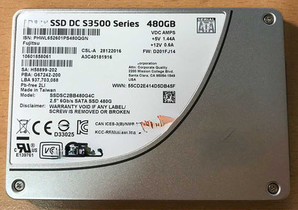 IBM X3500M2 X3500 M3 X3500 M4 Solid State Hard Drives 480G 2.5 SATA SSD