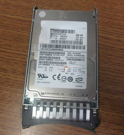 IBM X3650 M2 X3650 M3 X3650 M4 Hard Drives 300G 10K 2.5inch SAS