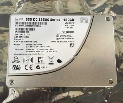 IBM X3650 M2 X3650 M3 X3650 M4 Solid State Hard Drives 480G 2.5inch SATA SSD