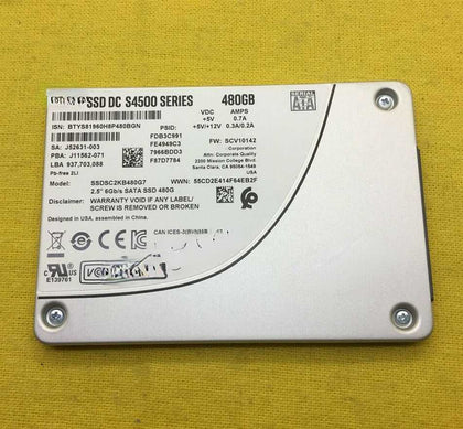 IBM X3850 X5 X3850X6 X3950 X6 Solid State Hard Drives 480G 2.5 SATA SSD