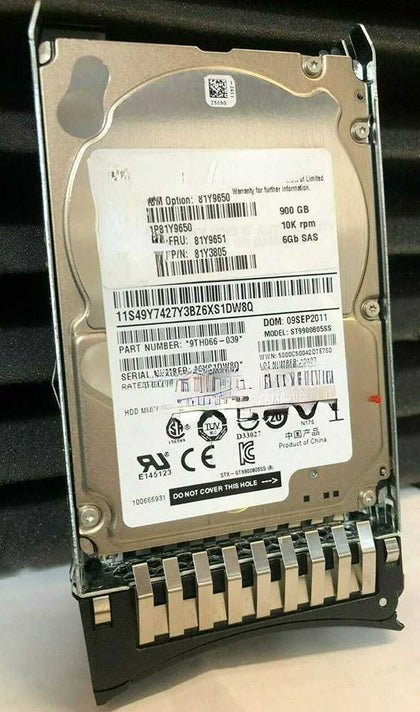 IBM X3850 X5 X3950 X5 X3690 X5 Hard Drives 900G 10K 2.5inch SAS