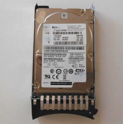 IBM x3400 M2 x3500 M2 x3550 M2 Hard Drives 600G 10K 2.5inch SAS