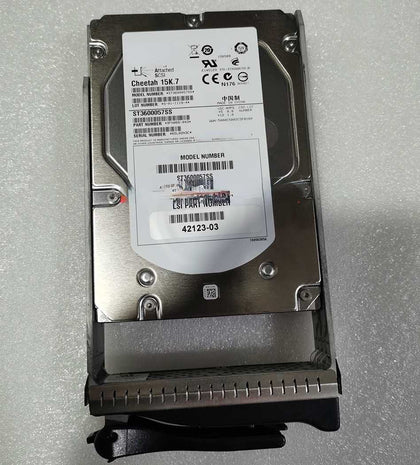 LSI NETAPP 42123-03 600G 15K 3.5 SAS ST3600057SS Hard Drives