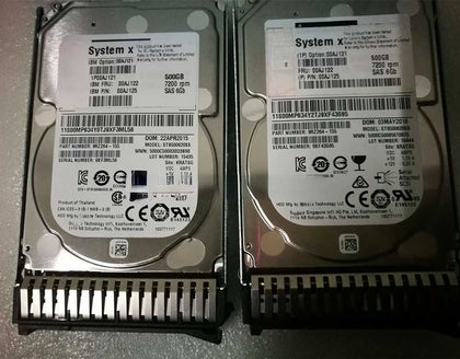 Lenovo 00AJ122 00AJ121 500G 7.2K 2.5inch SAS 6GB M5 X6 Hard Drives