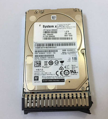 Lenovo 00NA261 00NA262 00NA265 1.2T 10K SAS 12G M5 Hard Drives