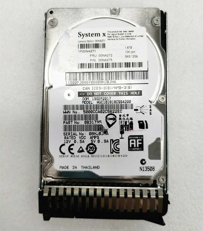 Lenovo 00NA271 00NA272 00NA275 1.8T 10K 2.5 SAS 12GB Hard Drives