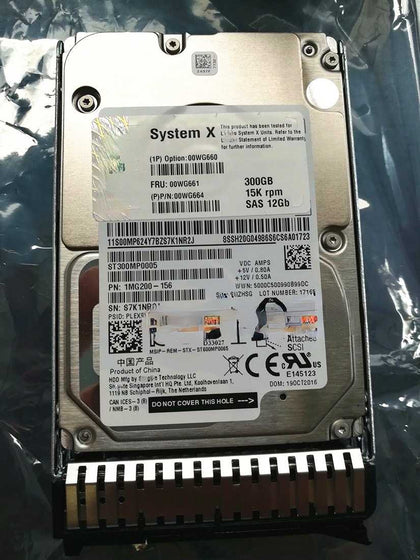 Lenovo 00WG660 00WG661 00WG664 300G 15K 2.5 SAS 12GB Hard Drives