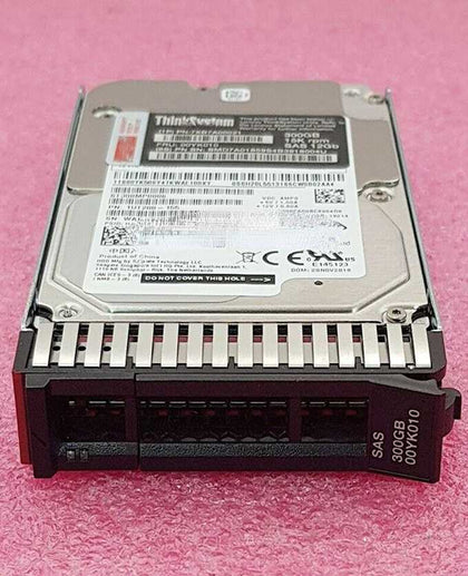 Lenovo 00YK010 300G 15K 2.5 SAS SR530 SR550 SR630 SR650 Hard Drives