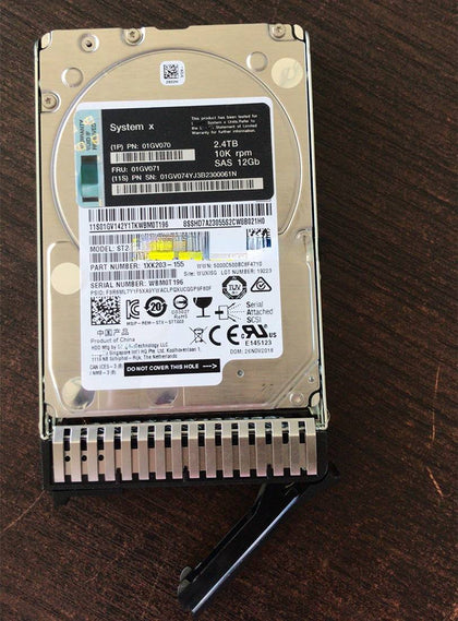 Lenovo 01GV071 01GV070 2.4T 10K 2.5 SAS X3500 M5 X3850 X6 Hard Drives