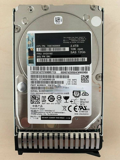 Lenovo 01GV182 7XB7A00069 2.4T 10K 2.5inch SAS 12gb Hard Drives