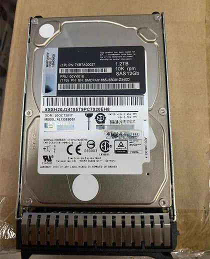 Lenovo 1.2T SAS 10K 2.5 7XB7A00027 00YK016 SR650 580 Hard Drives