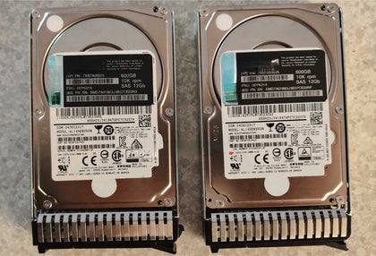 Lenovo 7XB7A00025 00YK014 600G 10K 2.5 SAS 12Gb Hard Drives