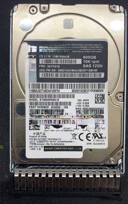 Lenovo 7XB7A00026 00YK015 900G 10K 2.5 SAS 12G Hard Drives