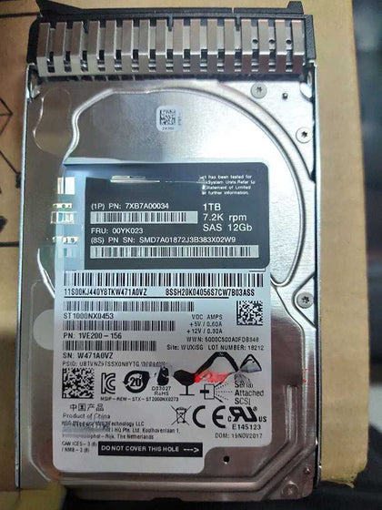 Lenovo 7XB7A00034 00YK023 1T 7.2K 2.5 SAS 12Gb SR Hard Drives
