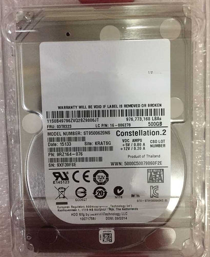 Lenovo R520G7 R630G6 R630G7 R680G7 Hard Drives 500G 7.2K 2.5 SATA
