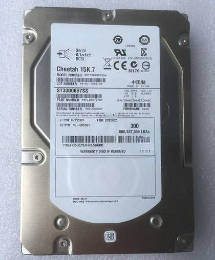 Lenovo RD330 RD340 RD430 RD440 RD530 300G 15K 3.5 SAS Hard Drives