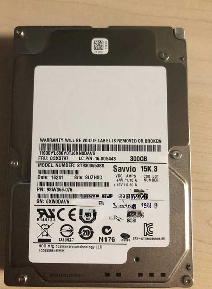 Lenovo RD330 RD350 RD430 RD440 300G 15K 2.5 SAS Hard Drives