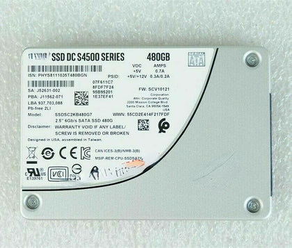 Lenovo RD330 RD350 RD430 RD440 Solid State Hard Drives 480G 2.5 SATA SSD