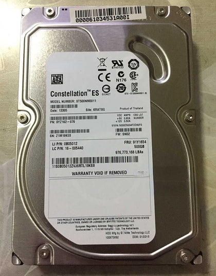 Lenovo RD450 RD530 RD540 RD550 500G 7.2K 3.5inch SATA Hard Drives