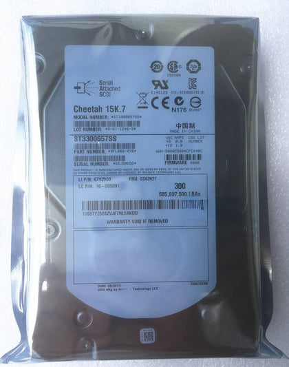 Lenovo RD450 RD530 RD540 RD550 Hard Drives 300G 15K 3.5 SAS