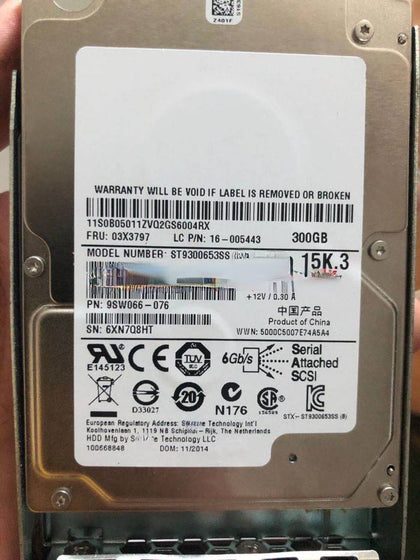 Lenovo RD630 RD640 RD650 RD680 300G 15K 2.5 SAS Hard Drives