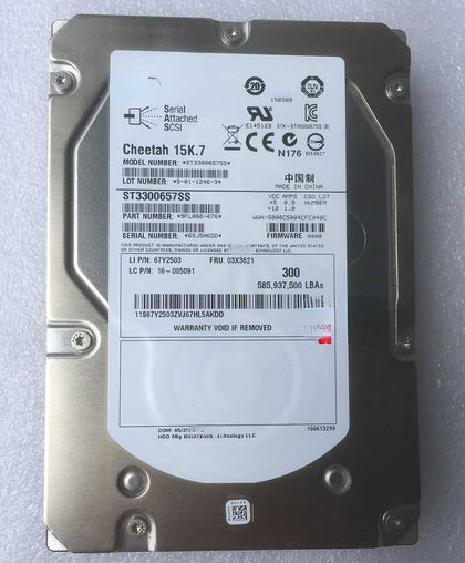 Lenovo RD630 RD640 RD650 RD680 Hard Drives 300G SAS 15K 3.5inch