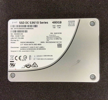 Lenovo SR550 SR650 SR850 SR860 Solid State Hard Drives 480G 2.5 SATA SSD
