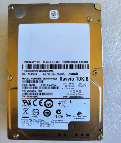 Lenovo ST300MM0006 03X3614 300G 10K 2.5inch SAS Hard Drives
