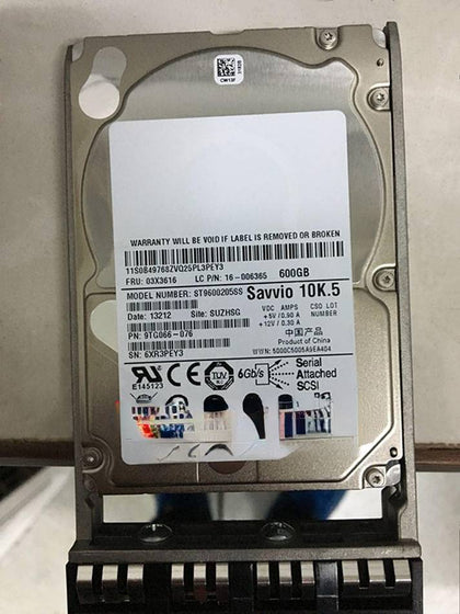 Lenovo ST558 SR530 SR950 SR630 600G 10K 2.5inch SAS Hard Drives