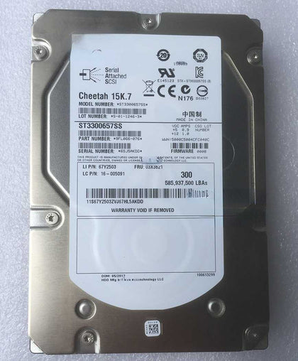 Lenovo T350G7 R510G7 R520G7 T168G7 Hard Drives 300G 15K 3.5inch SAS