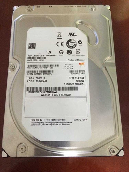 Lenovo TS530 TS540 TS550 TS560 Hard Drives 1T 7.2K 3.5inch SATA