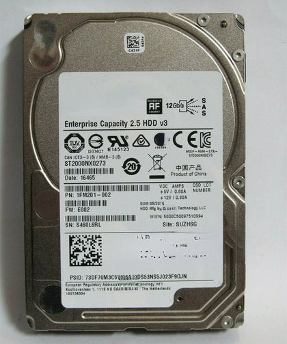 Lenovo X3500 M5 X3550 M5 X3650 M5 Hard Drives 2T 7.2K 2.5inch SAS