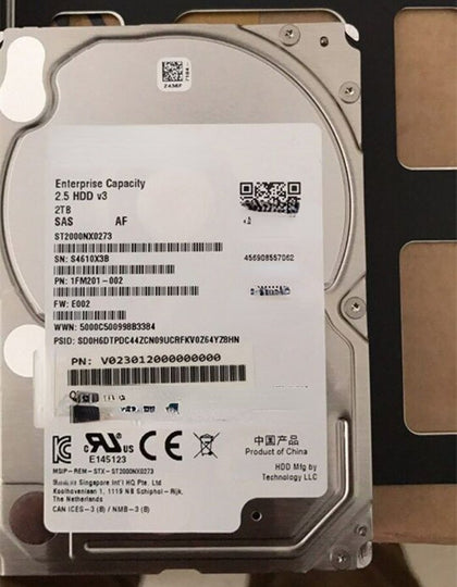 NF8480 NF5266 NF5180 NF5466 M5 2T 7.2K 2.5 SAS Hard Drives