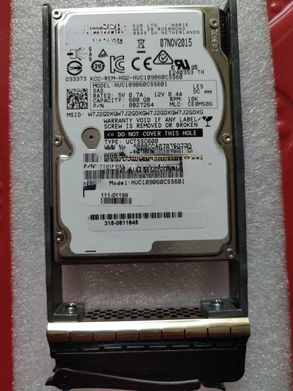 NetApp 111-02483 111-01199 600G 2.5 SAS HUC109060CSS601 Hard Drives