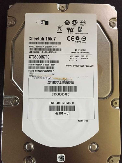 NetApp AS1000 G3 AS500H AS510H 600G 15K FC 42101-01 Hard Drives