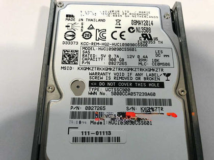 NetApp E2624 900G 2.5 SAS 0B27265 111-01113 E-X4036B-R6 Hard Drives