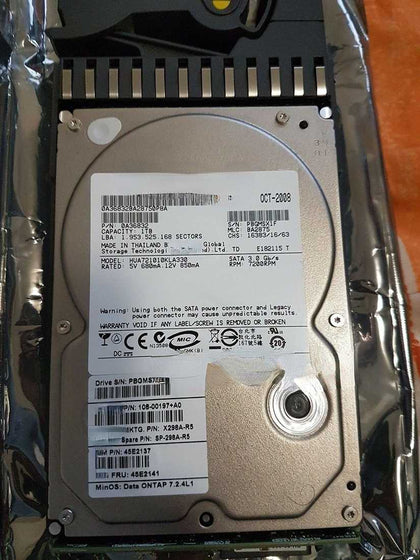 NetApp X298A-R5 108-00197 1T 3.5 SATA FAS2040 FAS2050 Hard Drives