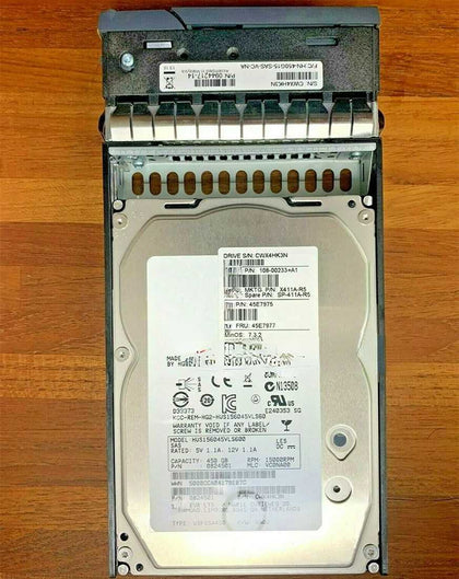 Netapp X411A-R5 108-00233 45E7975 45E7977 450G 3.5 SAS Hard Drives