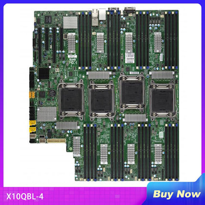 Supermicro Server Quad Socket R3 (LGA2011) DDR4 Motherboard X10QBL-4 E7-4800 V4/V3 GbE LAN Ports