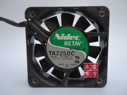 NIDEC 6015 12V 0.16A R33965-16 6CM 60X60X15MM dual ball bearing cooling fan - inewdeals.com