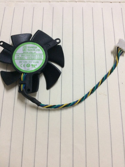 YOUNG LIN DFB501012M graphics card cooling fan DC 12V 0.8W dual ball bearing cooling fan - inewdeals.com